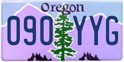 OR license plate 090YYG
