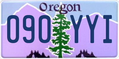 OR license plate 090YYI