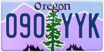 OR license plate 090YYK