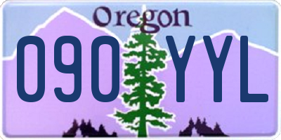 OR license plate 090YYL