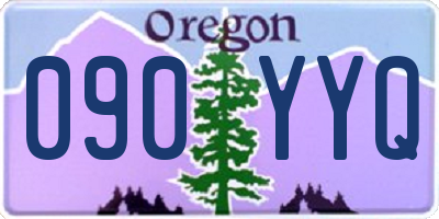 OR license plate 090YYQ