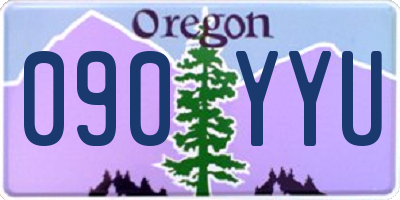 OR license plate 090YYU