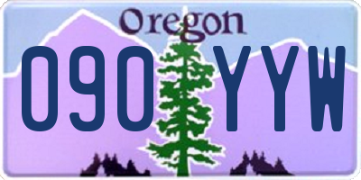 OR license plate 090YYW