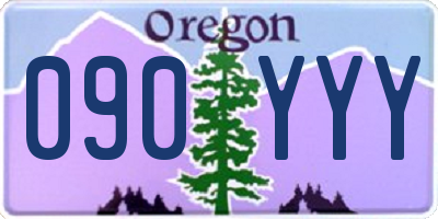 OR license plate 090YYY