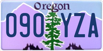 OR license plate 090YZA