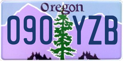 OR license plate 090YZB