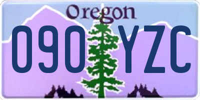 OR license plate 090YZC