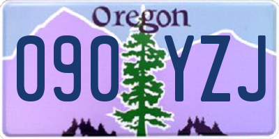 OR license plate 090YZJ