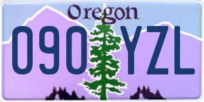 OR license plate 090YZL
