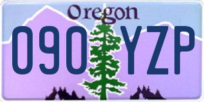 OR license plate 090YZP