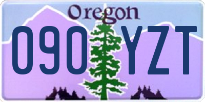 OR license plate 090YZT