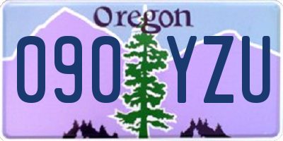 OR license plate 090YZU