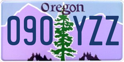 OR license plate 090YZZ