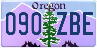 OR license plate 090ZBE