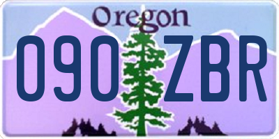 OR license plate 090ZBR