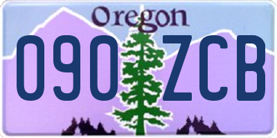 OR license plate 090ZCB