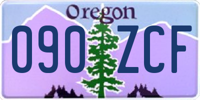 OR license plate 090ZCF