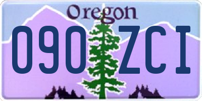 OR license plate 090ZCI