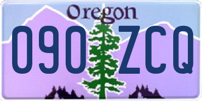 OR license plate 090ZCQ