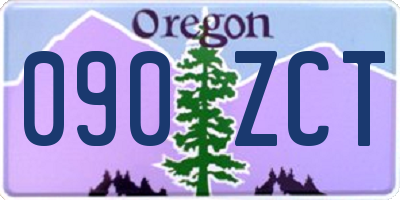 OR license plate 090ZCT