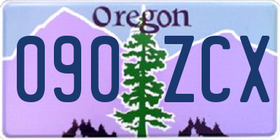 OR license plate 090ZCX
