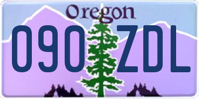 OR license plate 090ZDL