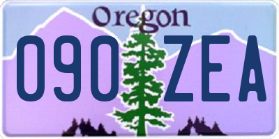 OR license plate 090ZEA