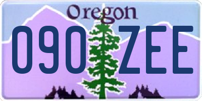 OR license plate 090ZEE
