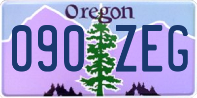 OR license plate 090ZEG