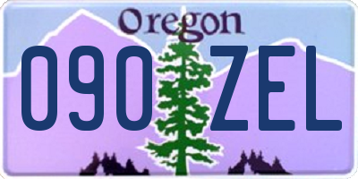 OR license plate 090ZEL