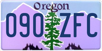 OR license plate 090ZFC
