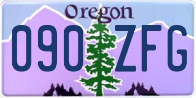 OR license plate 090ZFG