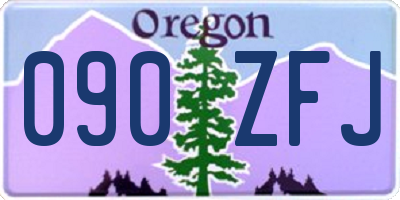 OR license plate 090ZFJ