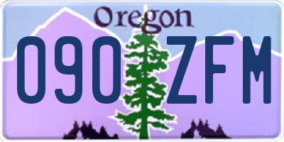 OR license plate 090ZFM