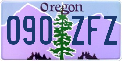OR license plate 090ZFZ
