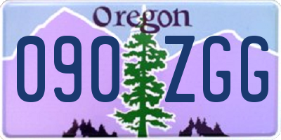 OR license plate 090ZGG