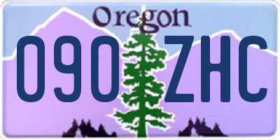 OR license plate 090ZHC