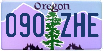 OR license plate 090ZHE