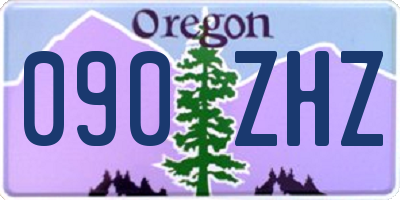 OR license plate 090ZHZ