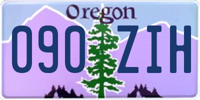 OR license plate 090ZIH
