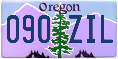 OR license plate 090ZIL