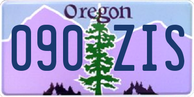 OR license plate 090ZIS