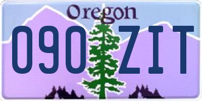 OR license plate 090ZIT