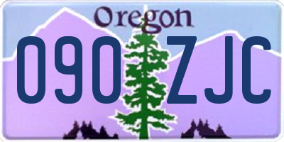 OR license plate 090ZJC
