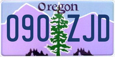 OR license plate 090ZJD