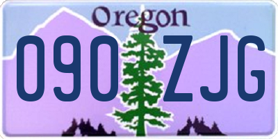 OR license plate 090ZJG