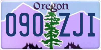 OR license plate 090ZJI
