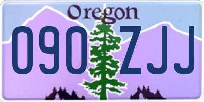 OR license plate 090ZJJ