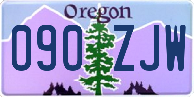 OR license plate 090ZJW