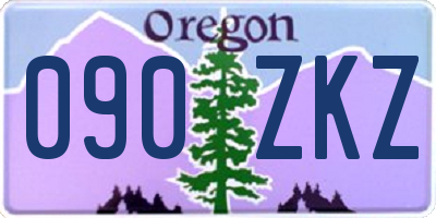 OR license plate 090ZKZ